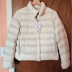 NWT Uniqlo Ultra Light Down Puffer Jacket, 01 Off White, Size XS
